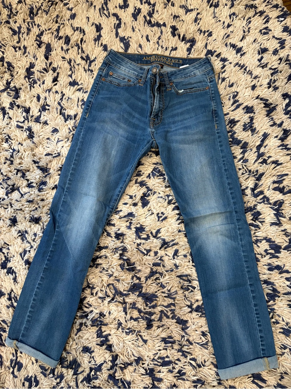 American Eagle Outfitters Blue Women's extreme flex Slim Jeans size 26x28